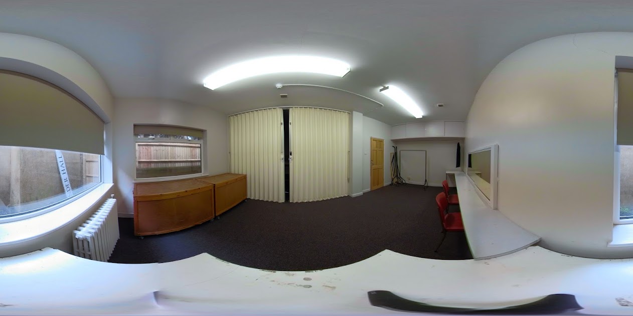 Divided office space panorama